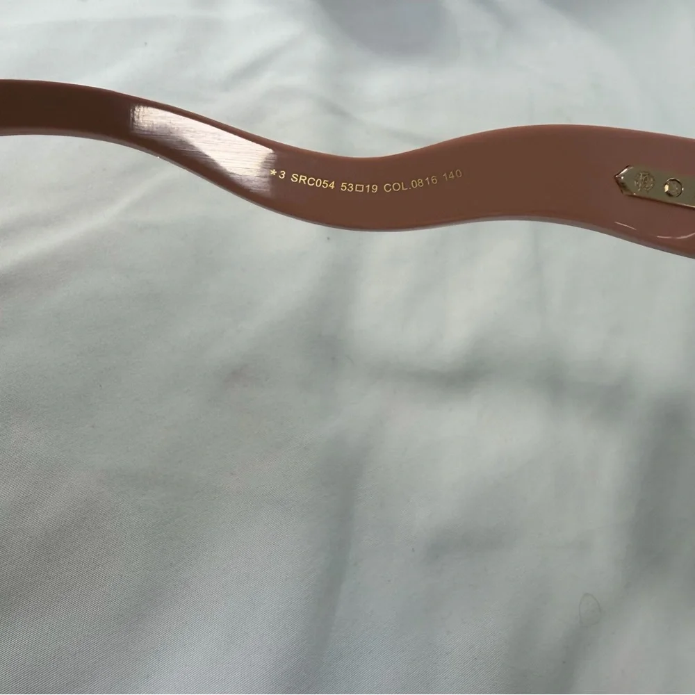 ROBERTO‎ CAVALLI SRC054 Sunglasses Pink Frame Brown Lenses Gold Serpent NIB